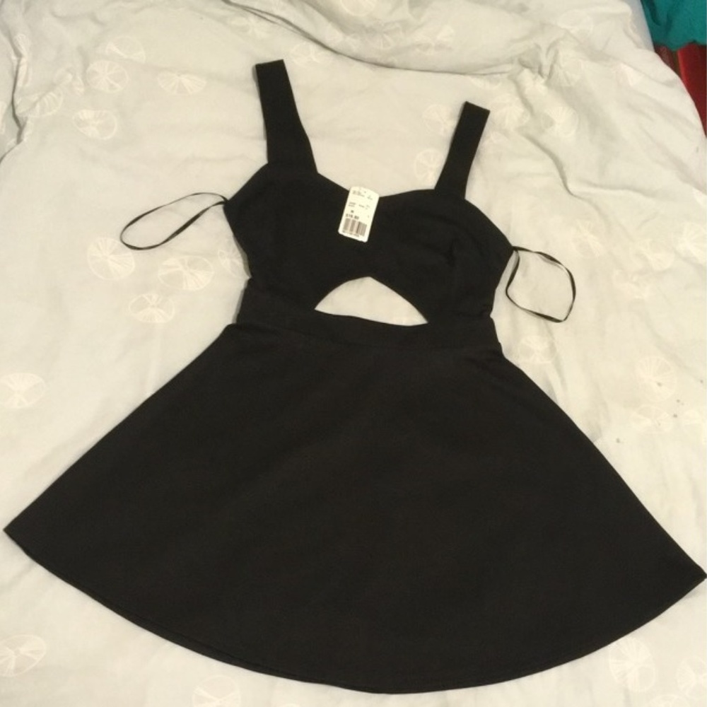 NEW cute black skater dress